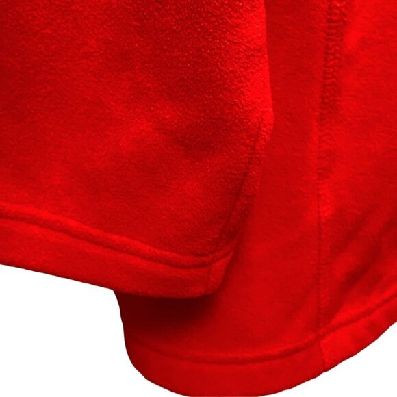 LANDS END Fleece Top Plus Size 2X Red 1/4 Zip Pullover Womens Jacket - Picture 9 of 11